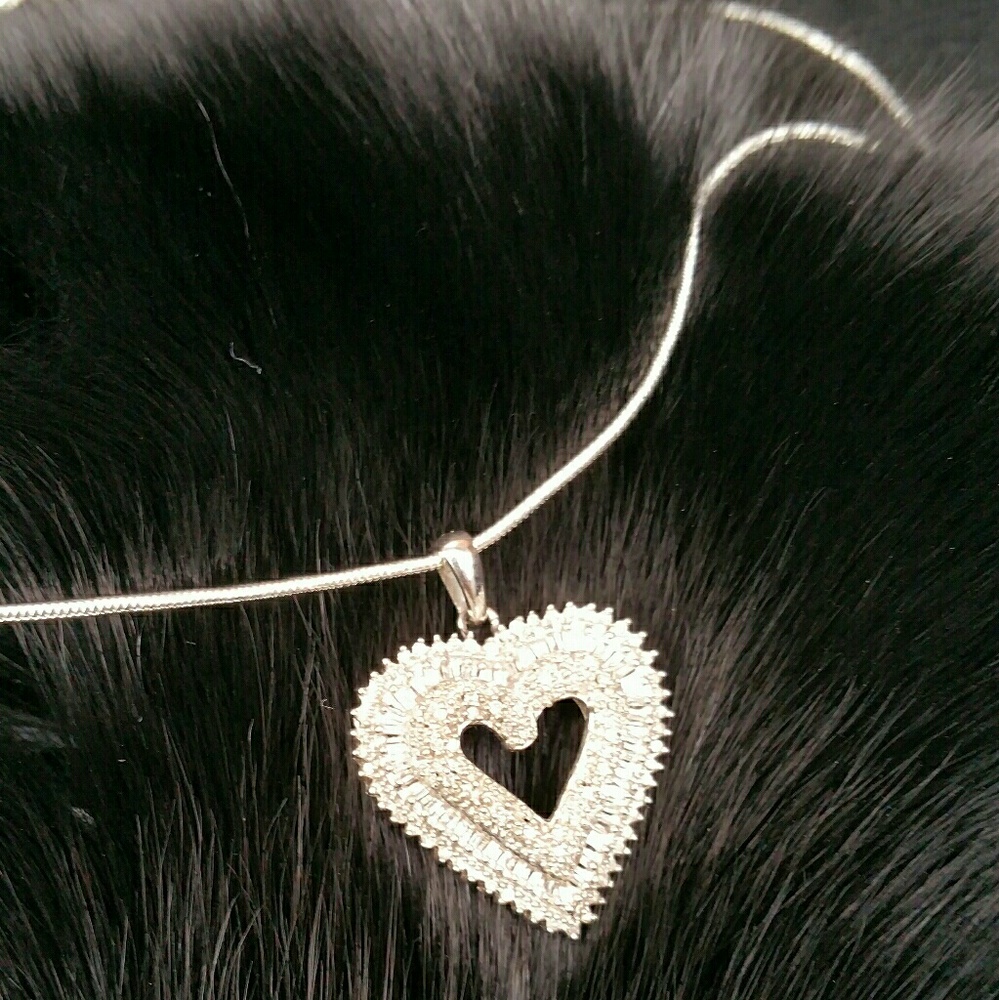 Diamond Heart Accent Necklace